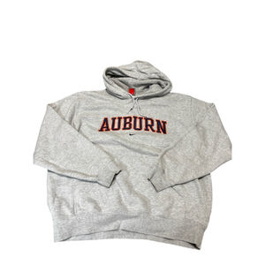 Vintage nike auburn hoofie grey large